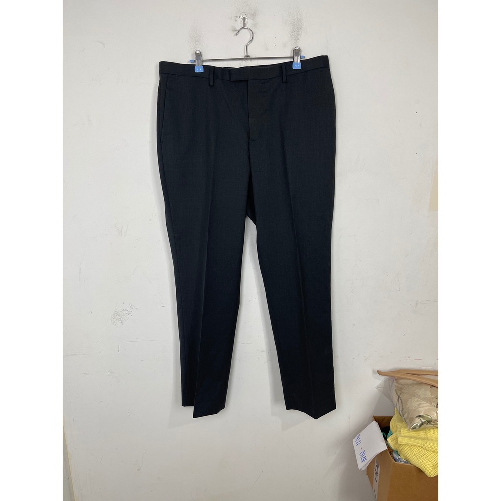 Banana Republic Marzotto‎ Super 120s Wool Slim Fit Dress Pants Charcoal 35x30